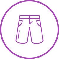 icono de vector de pantalones cortos