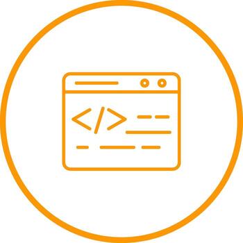 Web Coding Vector Icon