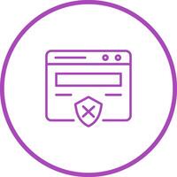 Unprotected Website Vector Icon