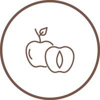 Apricot Vector Icon