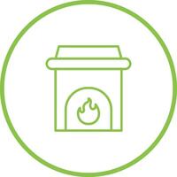 Fireplace Vector Icon