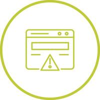 Web Error Vector Icon
