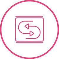 Reverse Arrow Vector Icon
