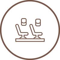 Seats in Plane Vector Icon