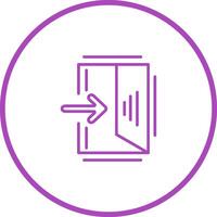 Exit Sign Vector Icon