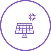 icono de vector de panel solar