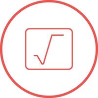 Square Root Vector Icon