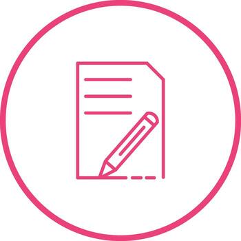 icono de vector de edición de documento
