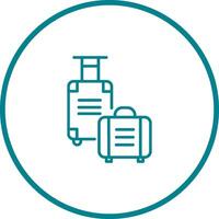 Luggage Bag Vector Icon