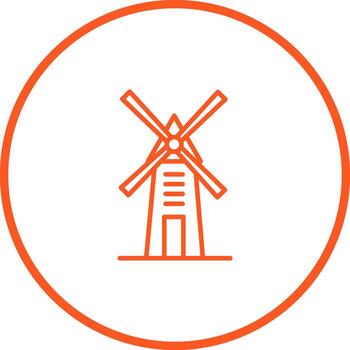 icono de vector de molino de viento