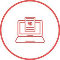 Internet Ads Vector Icon