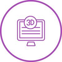3D Quality Screen Vector Icon