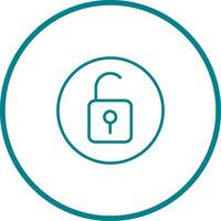 Open Lock II Vector Icon