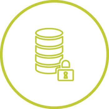 cifrado datos vector icono