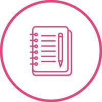 Notebook And Pen Vector Icon