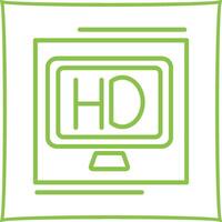 hd calidad vector icono