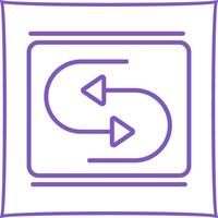 Reverse Arrow Vector Icon