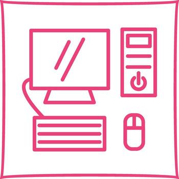 Computer Vector Icon