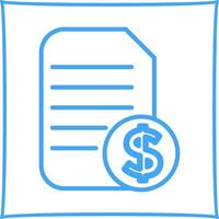 Dollar Document Vector Icon