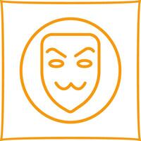 icono de vector de máscara de hacker