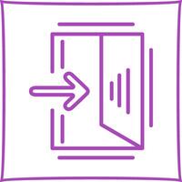 Exit Sign Vector Icon