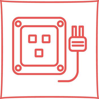 icono de vector de enchufe