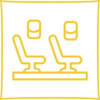 Seats in Plane Vector Icon