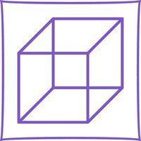 icono de vector de cubo