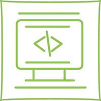 icono de vector de codificación