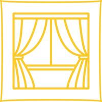 Curtains Vector Icon