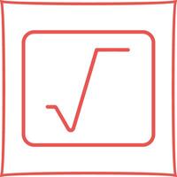 Square Root Vector Icon