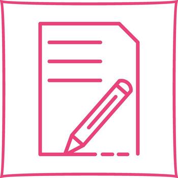 icono de vector de edición de documento
