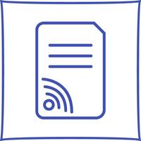 Wifi Documents Vector Icon