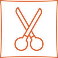 icono de vector de tijeras