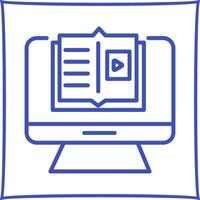 E Learning Vector Icon