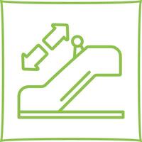 Horizontal Escalator Vector Icon