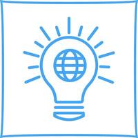 icono de vector de idea brillante