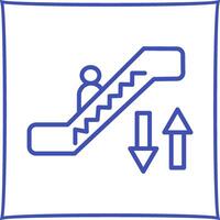 icono de vector de escalera mecánica