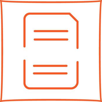 Split Document Vector Icon