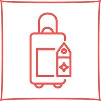 Bag with Tags Vector Icon