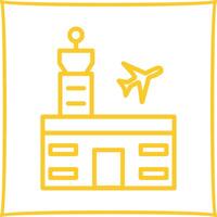 icono de vector de edificio de aeropuerto