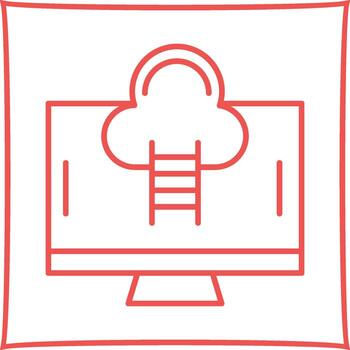 icono de vector de nube