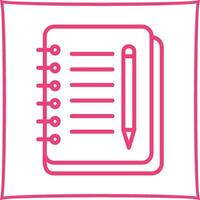 Notebook And Pen Vector Icon