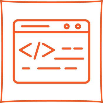 Web Coding Vector Icon