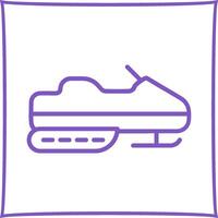 Snowmobile Vector Icon