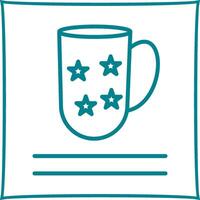 icono de vector de taza