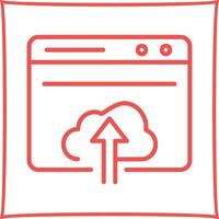 Upload Web Vector Icon