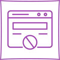 Block Website Vector Icon