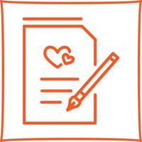 Marriage Contract Vector Icon