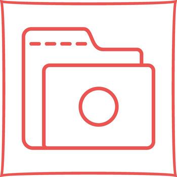 icono de vector de carpeta